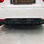 Gloss Black Rear Diffuser Twin Exhaust for BMW F32 F33 F36 4 Series 14-20