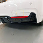 Gloss Black Rear Diffuser Twin Exhaust for BMW F32 F33 F36 4 Series 14-20