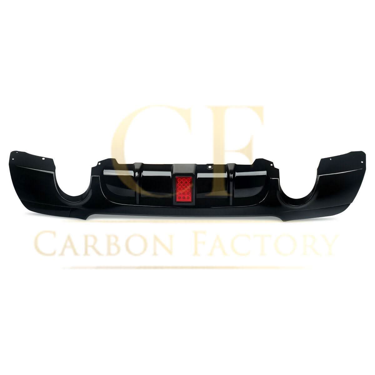 LED Style Gloss Black Rear Diffuser Dual Exhaust for BMW E90 E91 3 Series 05-13
