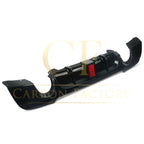 LED Style Gloss Black Rear Diffuser Dual Exhaust for BMW E92 E93 3 Series 05-13