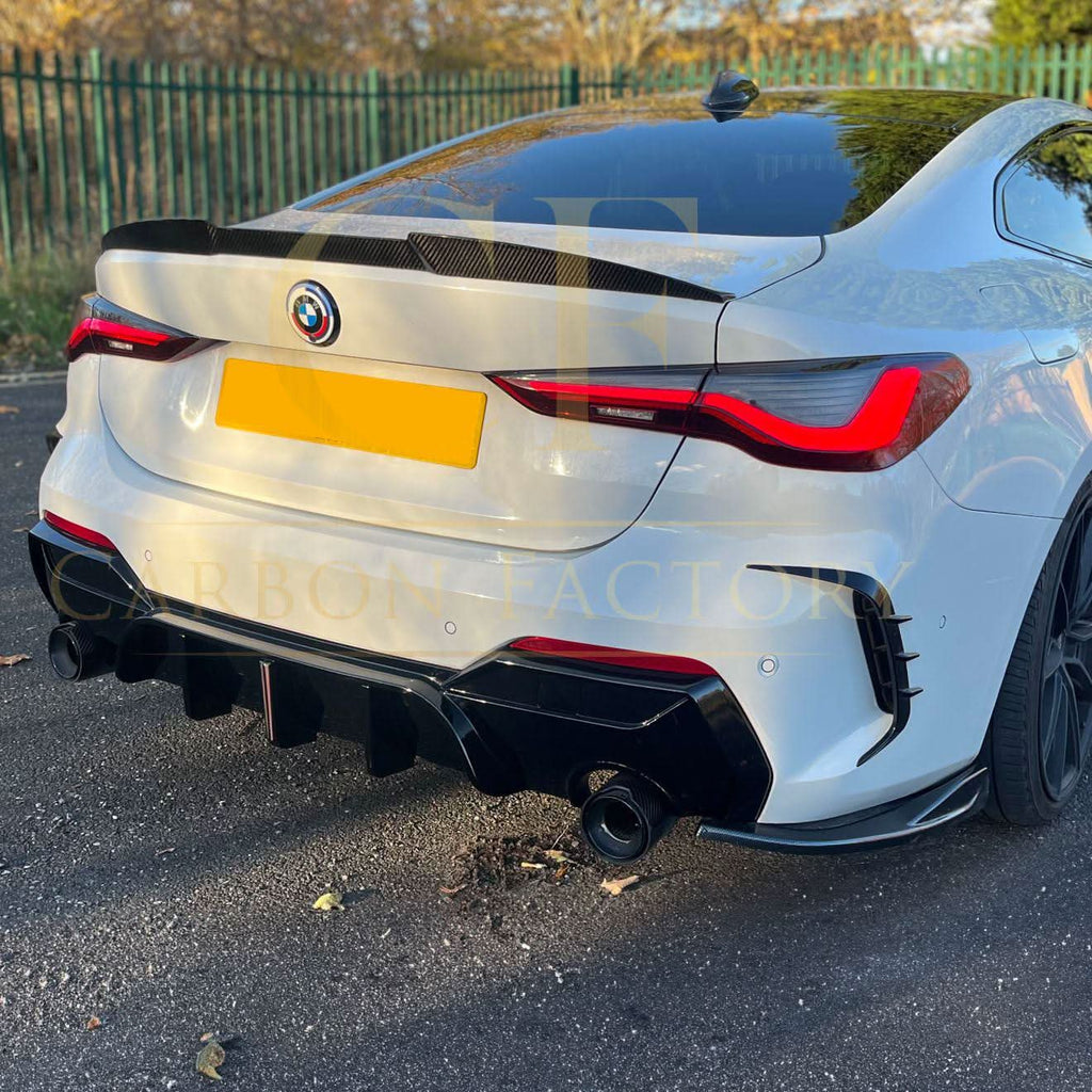 LED Style Gloss Black Rear Diffuser for BMW 4 Series G22 G23 20-Present