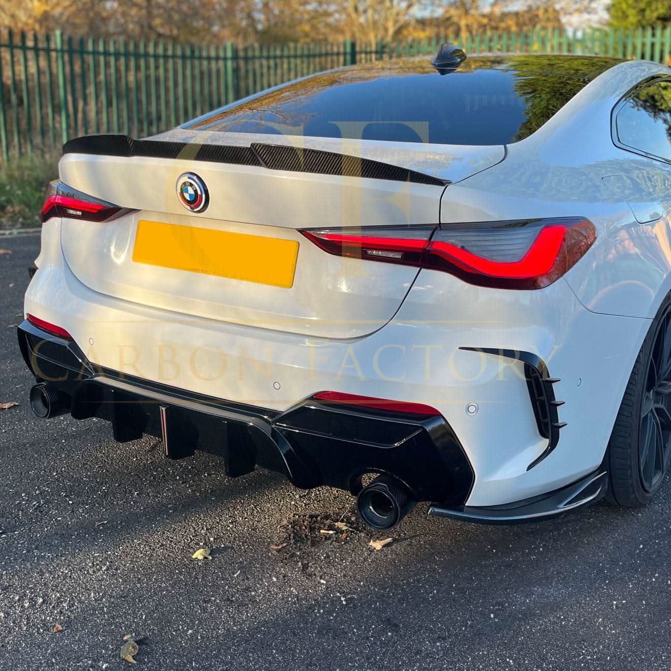LED Style Gloss Black Rear Diffuser for BMW 4 Series G22 G23 20-Present