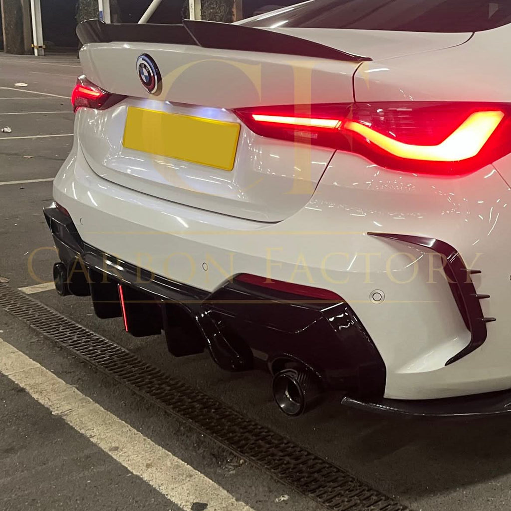 LED Style Gloss Black Rear Diffuser for BMW 4 Series G22 G23 20-Present
