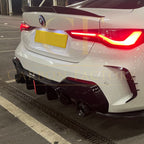 LED Style Gloss Black Rear Diffuser for BMW 4 Series G22 G23 20-Present