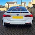 LED Style Gloss Black Rear Diffuser for BMW 4 Series G22 G23 20-Present