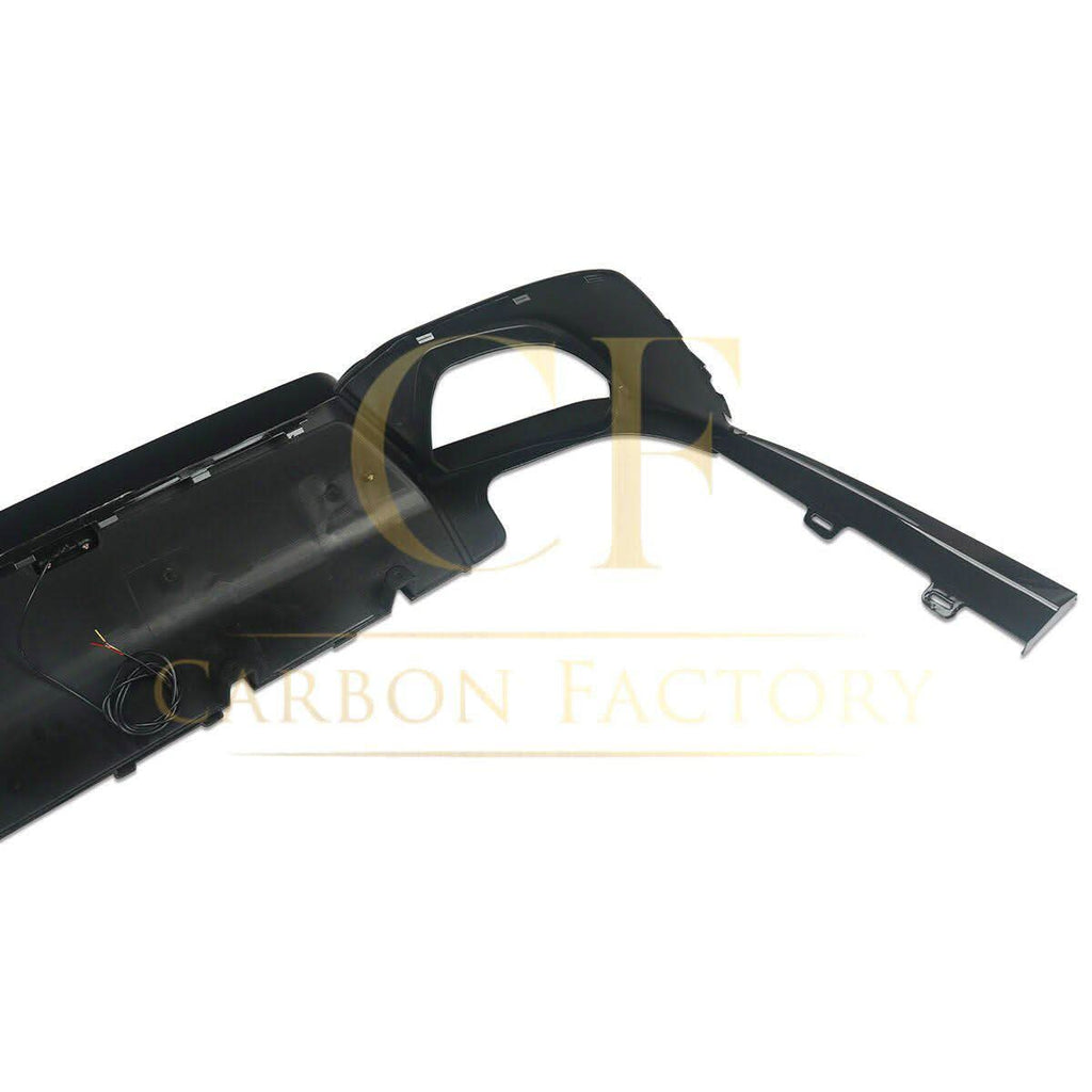 LED Style Gloss Black Rear Diffuser Quad Exhaust for BMW 3 Series G20 G21 Pre-LCI 19-22