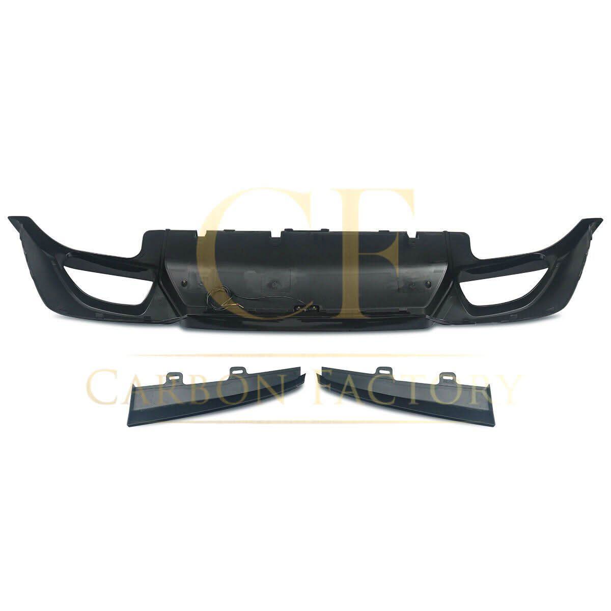LED Style Gloss Black Rear Diffuser Quad Exhaust for BMW 3 Series G20 G21 Pre-LCI 19-22