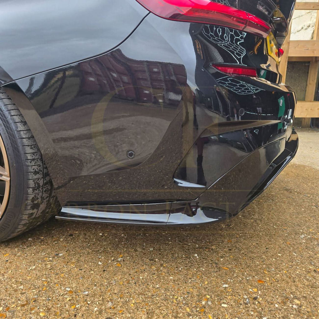 LED Style Gloss Black Rear Diffuser Quad Exhaust for BMW 3 Series G20 G21 Pre-LCI 19-22