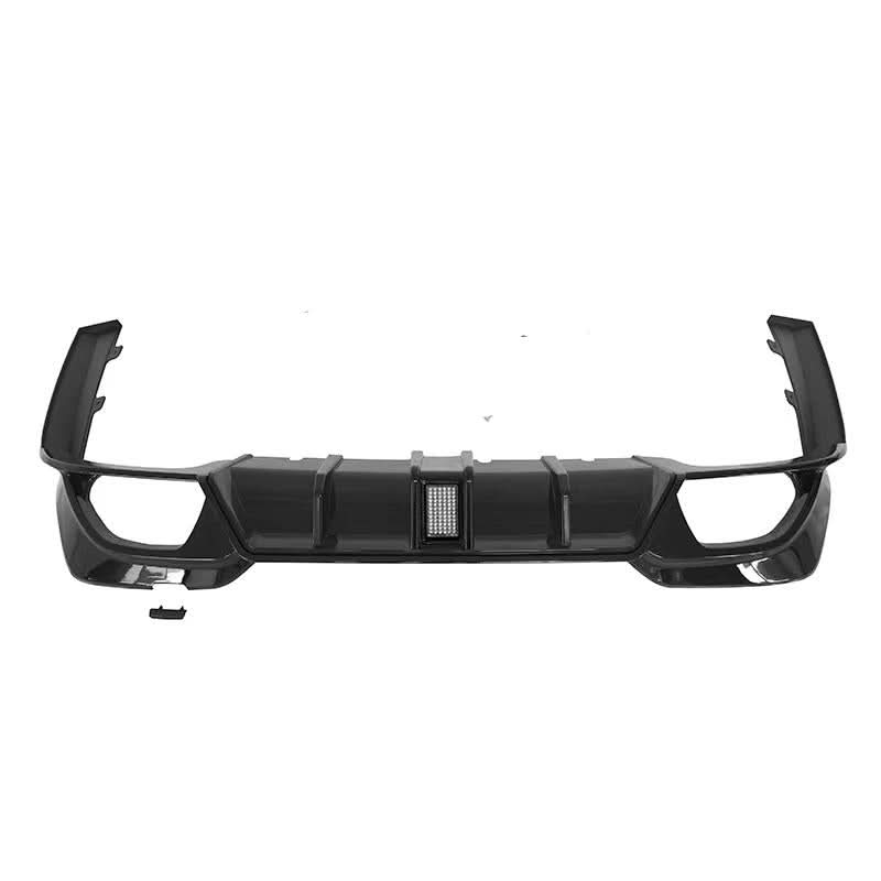 LED Style Gloss Black Rear Diffuser Quad Exhaust for BMW 3 Series G20 G21 Pre-LCI 19-22