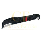 LED Style Gloss Black Rear Diffuser Quad Exhaust for BMW E90 E91 3 Series 05-13