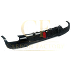 LED Style Gloss Black Rear Diffuser Quad Exhaust for BMW E90 E91 3 Series 05-13