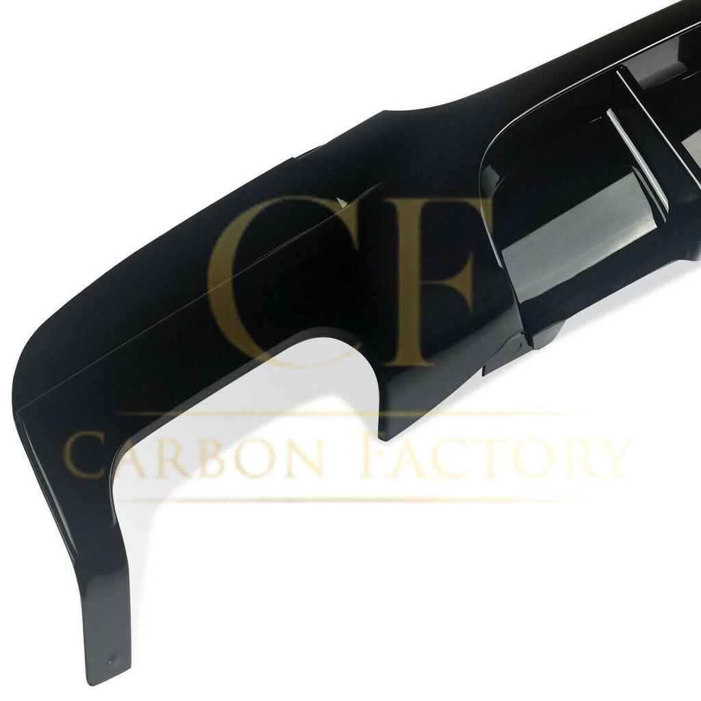 LED Style Gloss Black Rear Diffuser Quad Exhaust for BMW E90 E91 3 Series 05-13