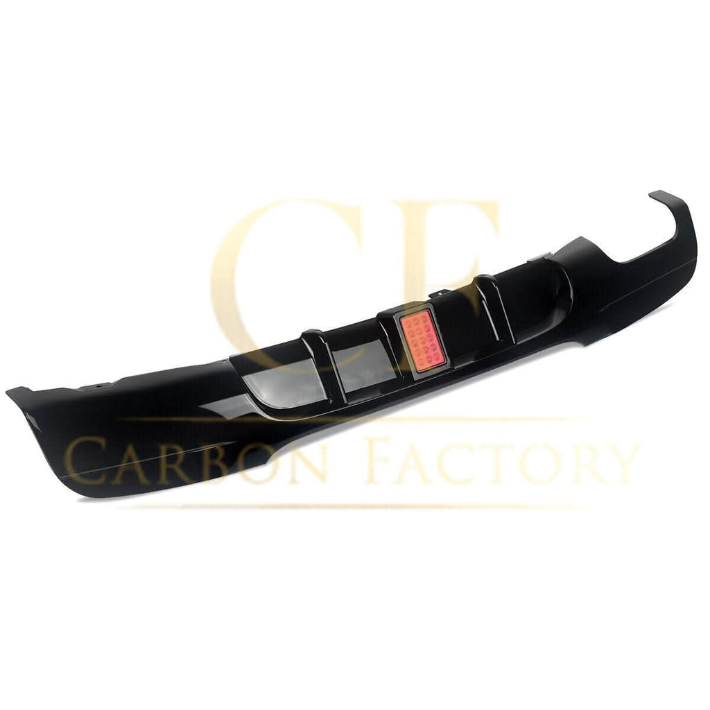 LED Style Gloss Black Rear Diffuser Twin Exhaust for BMW E90 E91 3 Series 05-13
