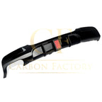 LED Style Gloss Black Rear Diffuser Twin Exhaust for BMW E90 E91 3 Series 05-13