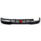 LED Style Gloss Black Rear Diffuser Twin Exhaust for BMW E92 E93 3 Series 05-13