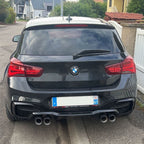 M2C Style Gloss Black Rear Diffuser for BMW F20 1 Series LCI 15-19