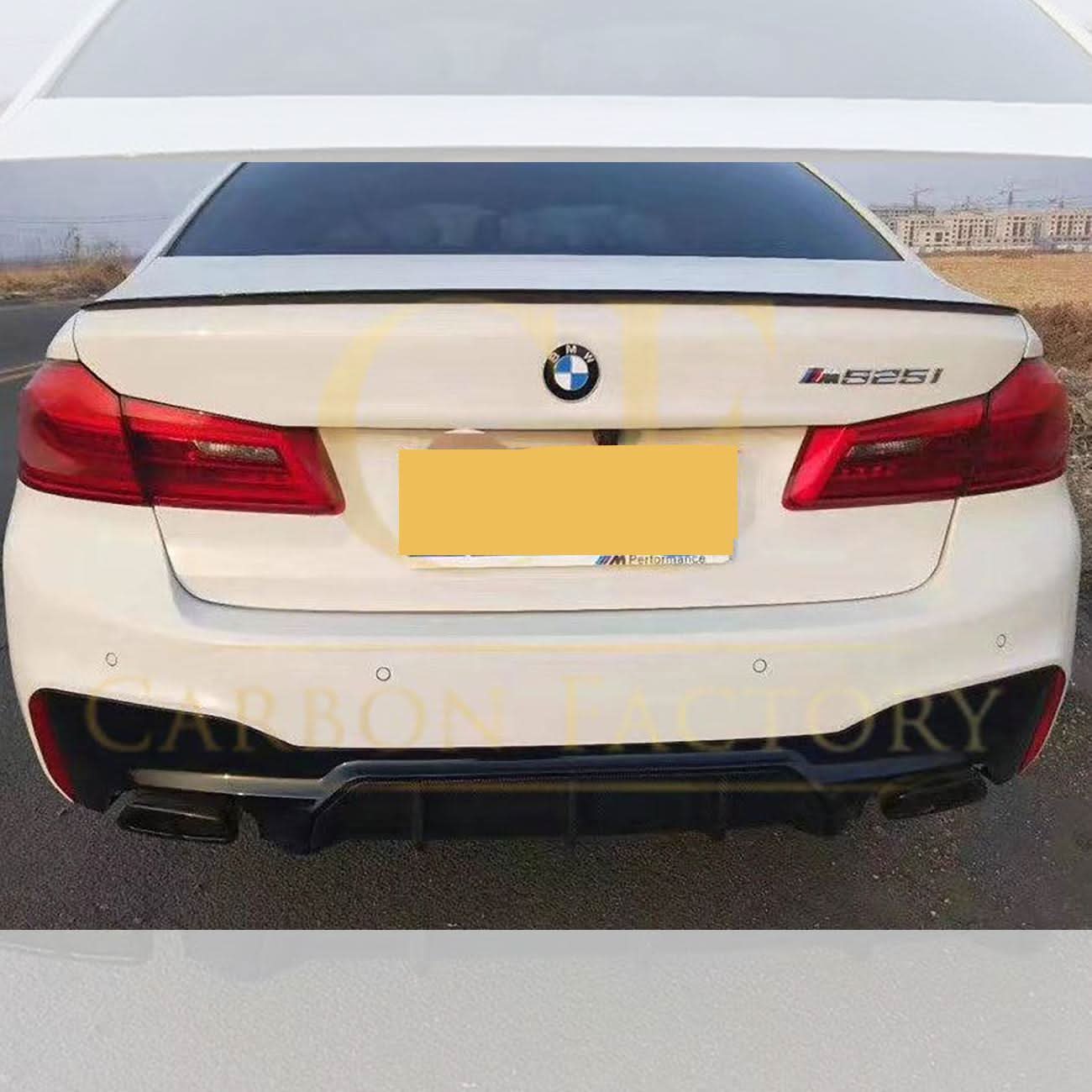 M5 Style Gloss Black Rear Diffuser for BMW F90 M5 & G30 G31 5 Series M Sport 17-24