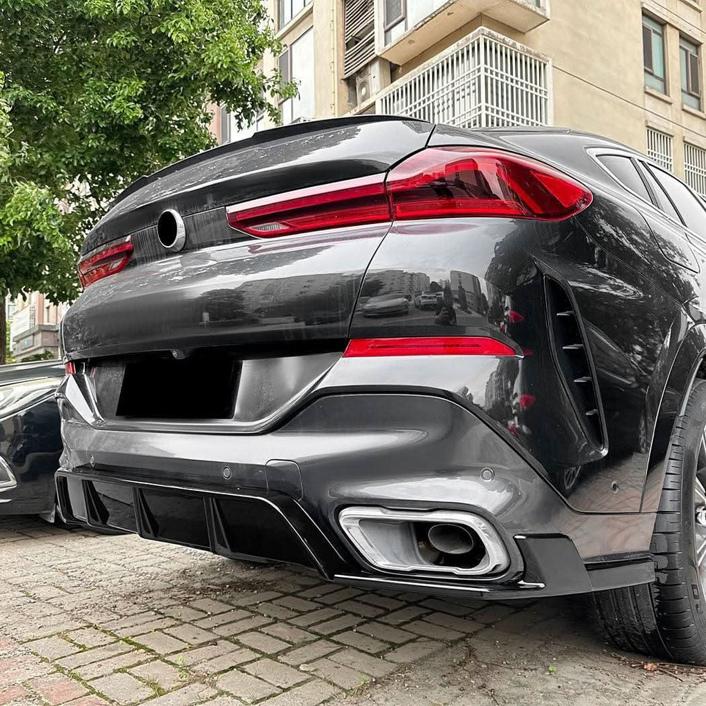MP Style Gloss Black Diffuser for BMW G06 X6 19-25