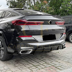 MP Style Gloss Black Diffuser for BMW G06 X6 19-25