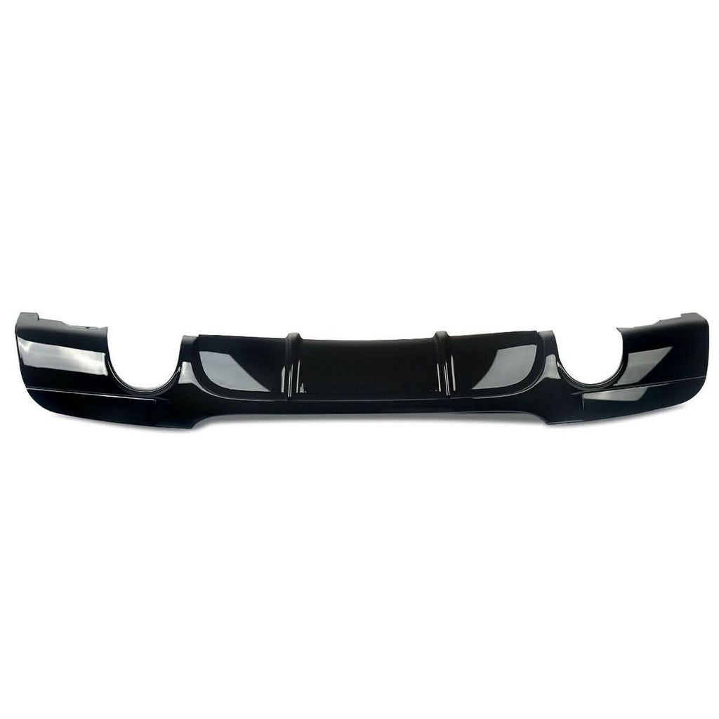 MP Style Gloss Black Rear Diffuser Dual Exhaust for BMW E90 E91 3 Series 05-13