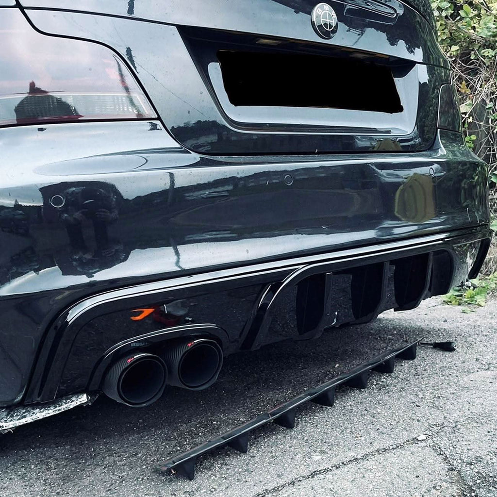 MP Style Gloss Black Rear Diffuser for BMW 1 Series E82 E88 2007-2013