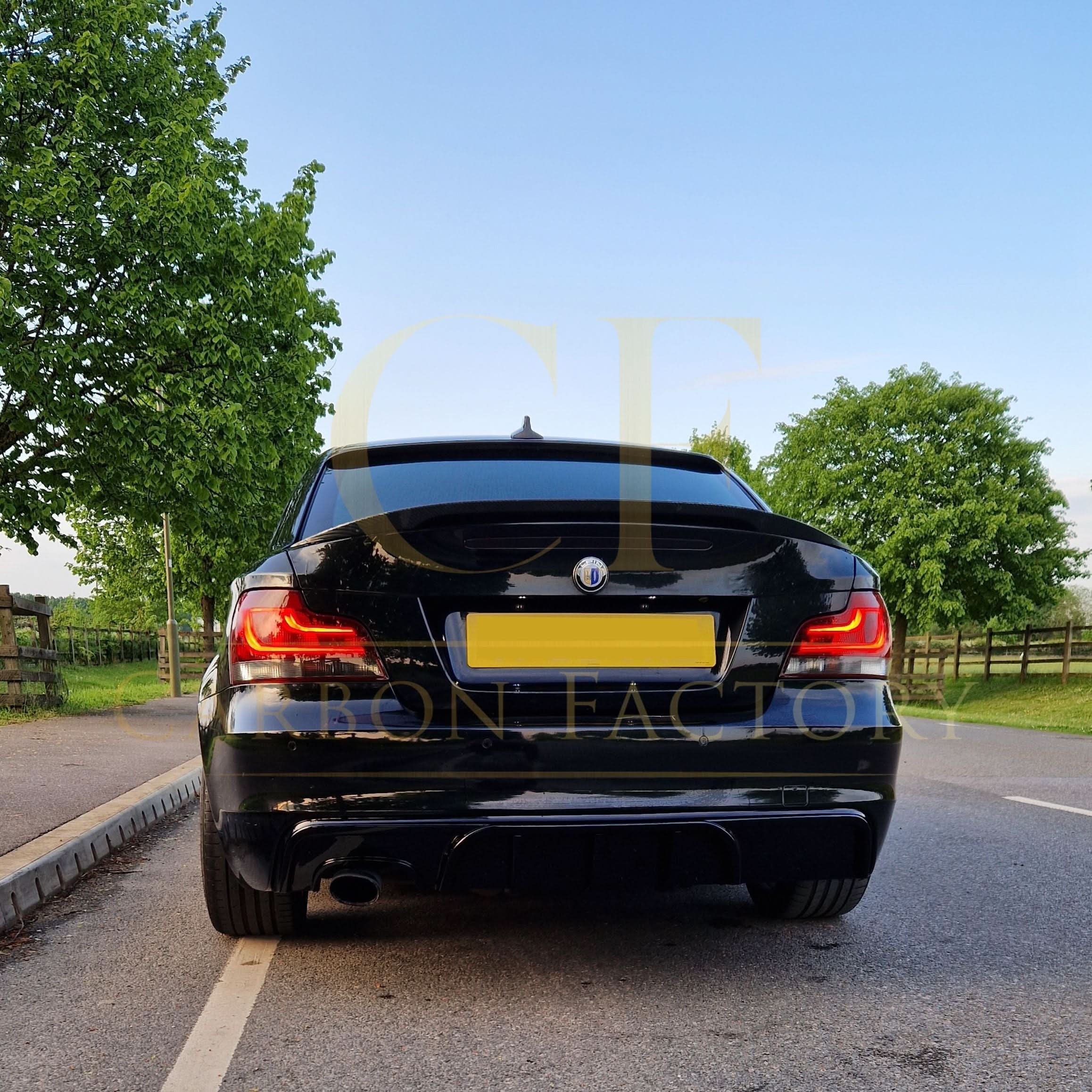 MP Style Gloss Black Rear Diffuser for BMW 1 Series E82 E88 2007-2013