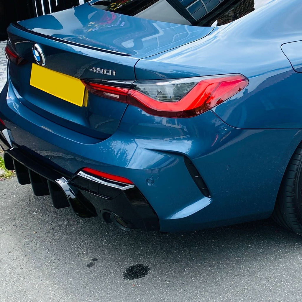 MP Style Gloss Black Rear Diffuser for BMW 4 Series G22 G23 20-Present