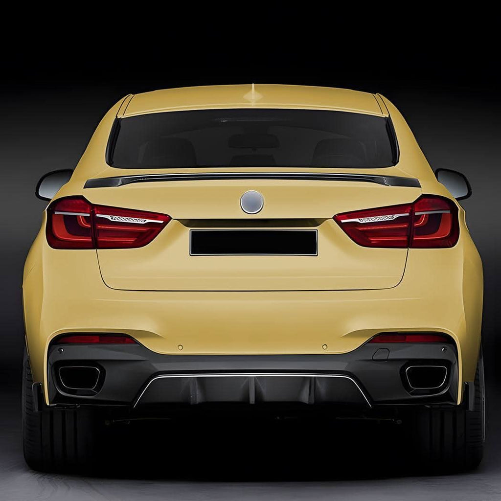 MP Style Gloss Black Rear Diffuser for BMW F16 X6 14-19
