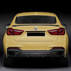 MP Style Gloss Black Rear Diffuser for BMW F16 X6 14-19