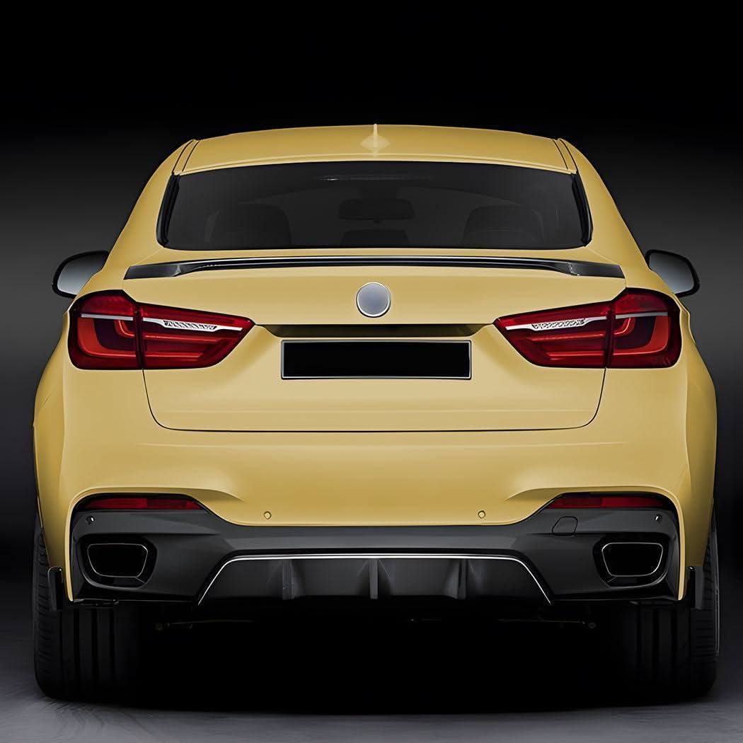 MP Style Gloss Black Rear Diffuser for BMW F16 X6 14-19