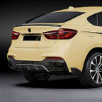 MP Style Gloss Black Rear Diffuser for BMW F16 X6 14-19