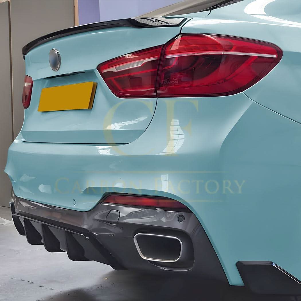 MP Style Gloss Black Rear Diffuser for BMW F16 X6 14-19