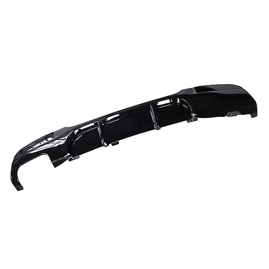 MP Style Gloss Black Rear Diffuser Twin Exhaust for BMW E90 E91 3 Series 05-13