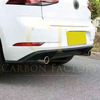 OEM Style Gloss Black Rear Diffuser for VW Golf MK7.5 GTI 17-20