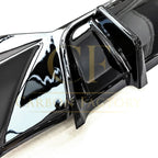 RK Style Gloss Black Rear Diffuser Dual Exhaust for BMW 3 Series G20 G21 Pre-LCI 19-22
