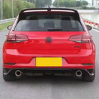 TCR Style Gloss Black Rear Diffuser for VW Golf MK7.5 GTI 17-20