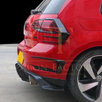 TR Style Gloss Black Rear Diffuser for VW Golf MK7.5 GTI 17-20