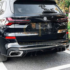 V Style Gloss Black Rear Diffuser for BMW G05 X5 19-25