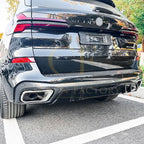 V Style Gloss Black Rear Diffuser for BMW G05 X5 19-25