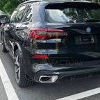 V Style Gloss Black Rear Diffuser for BMW G05 X5 19-25