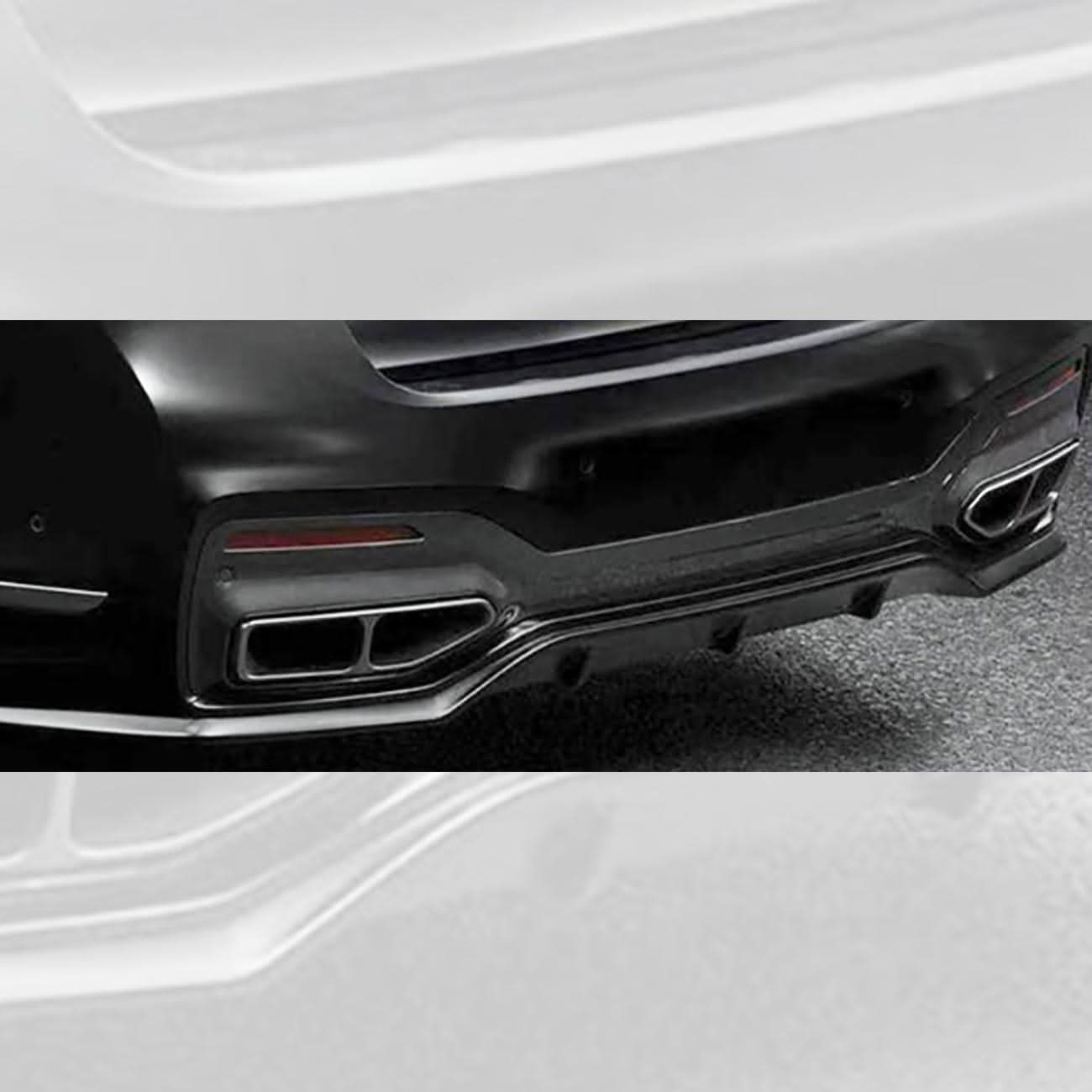 V Style Gloss Black Rear Diffuser for BMW G12 7 Series LCI 20-23