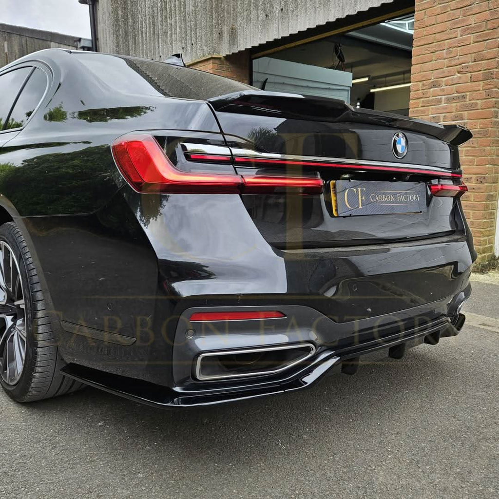 V Style Gloss Black Rear Diffuser for BMW G12 7 Series LCI 20-23