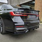 V Style Gloss Black Rear Diffuser for BMW G12 7 Series LCI 20-23