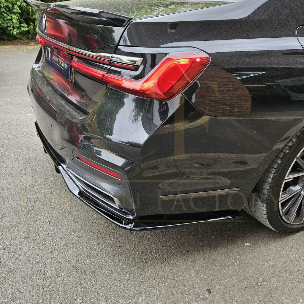 V Style Gloss Black Rear Diffuser for BMW G12 7 Series LCI 20-23