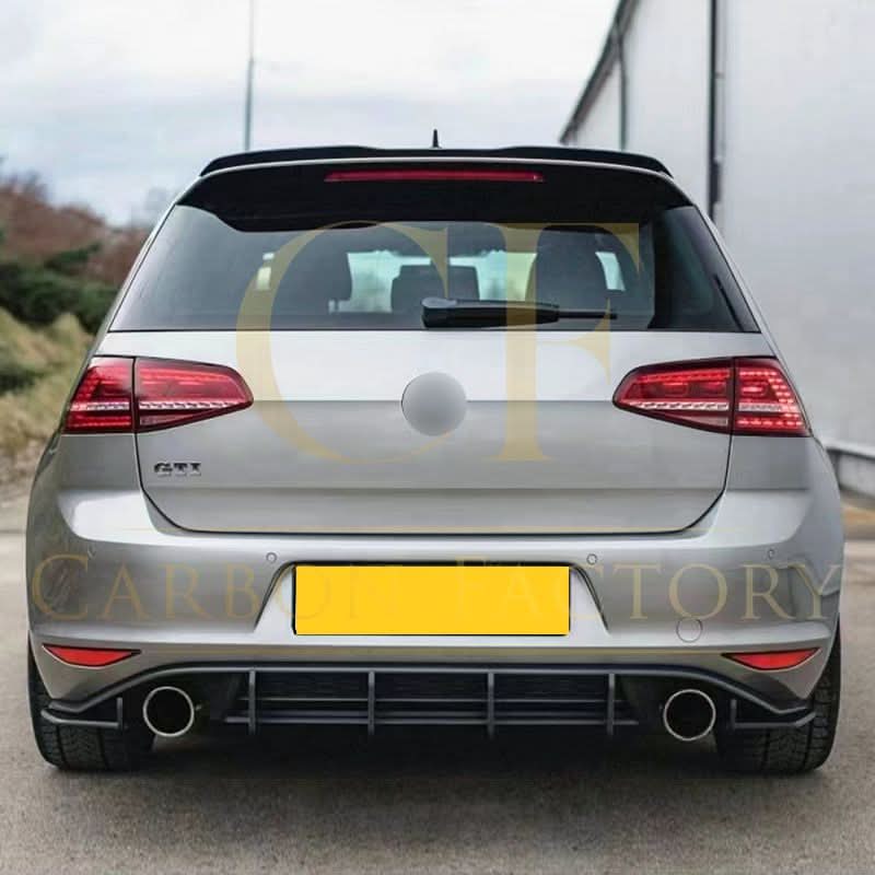 V Style Gloss Black Rear Diffuser for VW Golf MK7 GTI 13-16