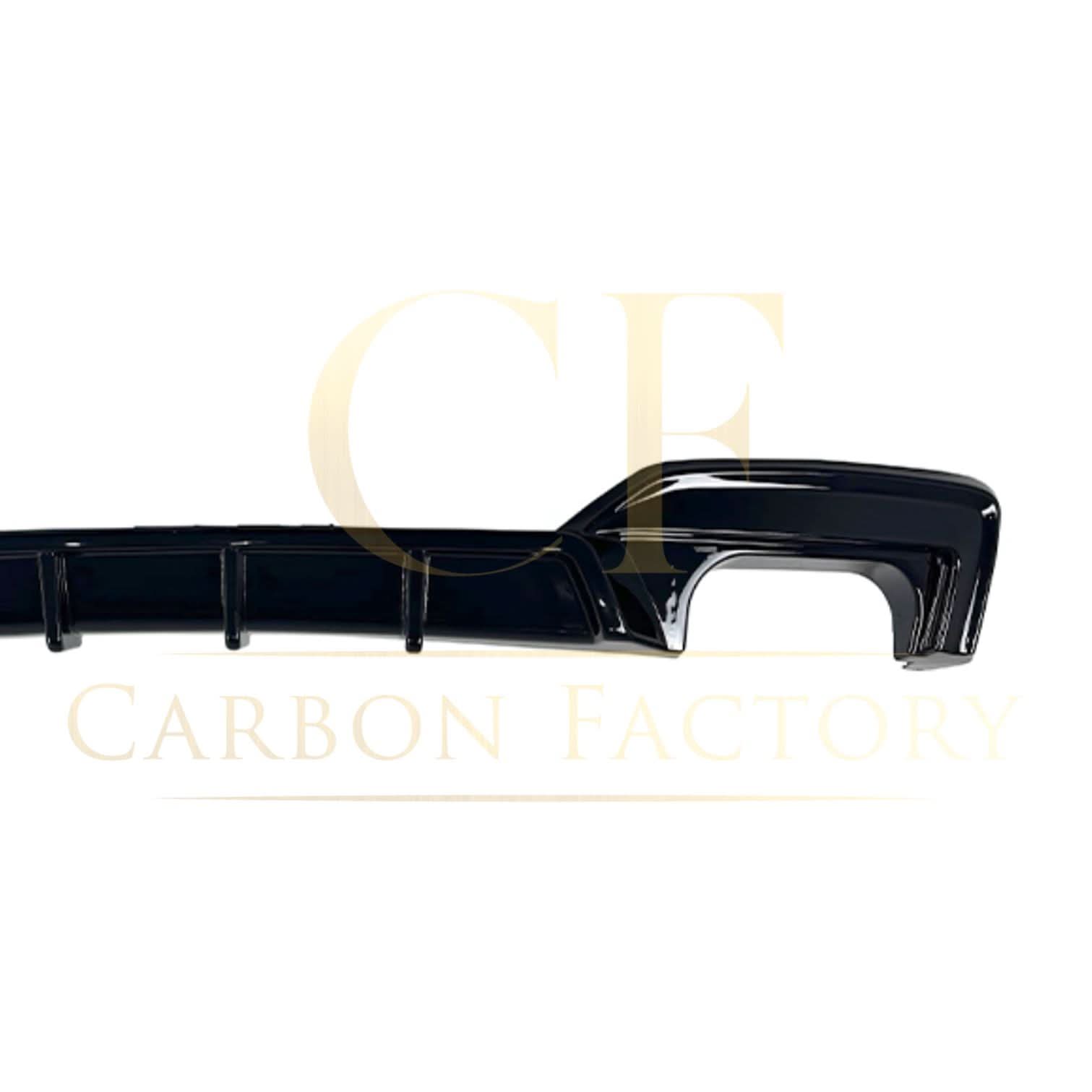 V Style Gloss Black Rear Diffuser Quad Exhaust for BMW 6 Series F06 F12 F13 M Sport 12-17