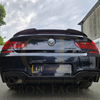 V Style Gloss Black Rear Diffuser Quad Exhaust for BMW 6 Series F06 F12 F13 M Sport 12-17