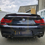 V Style Gloss Black Rear Diffuser Quad Exhaust for BMW 6 Series F06 F12 F13 M Sport 12-17