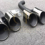 V Style Gloss Black Rear Diffuser with Exhaust Tips for BMW G01 X3 18-21