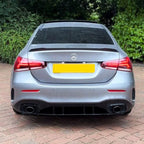 A35 Style Rear Diffuser & Twin Exhaust Tips for Mercedes Benz W177 A Class 18-25